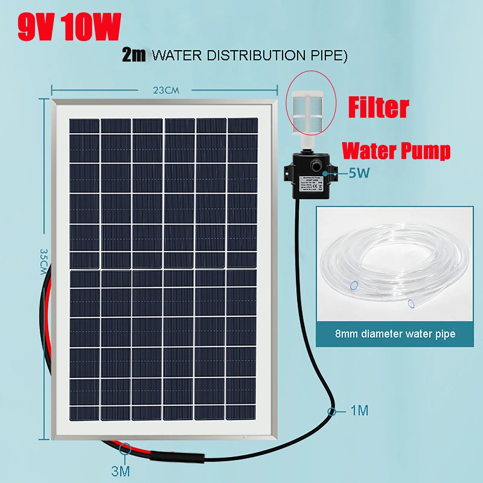 Färg: 9V 10W (med filter)