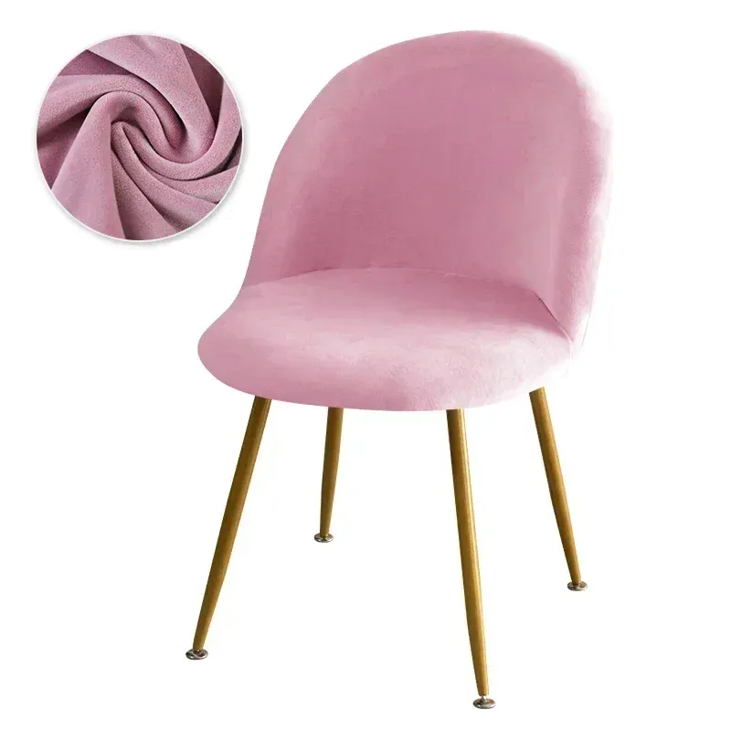 1 housse de chaise rose