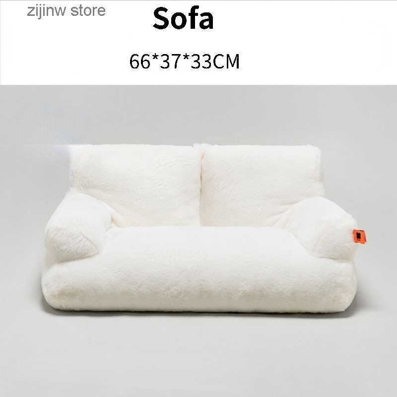 Vit soffa-66x37x33cm