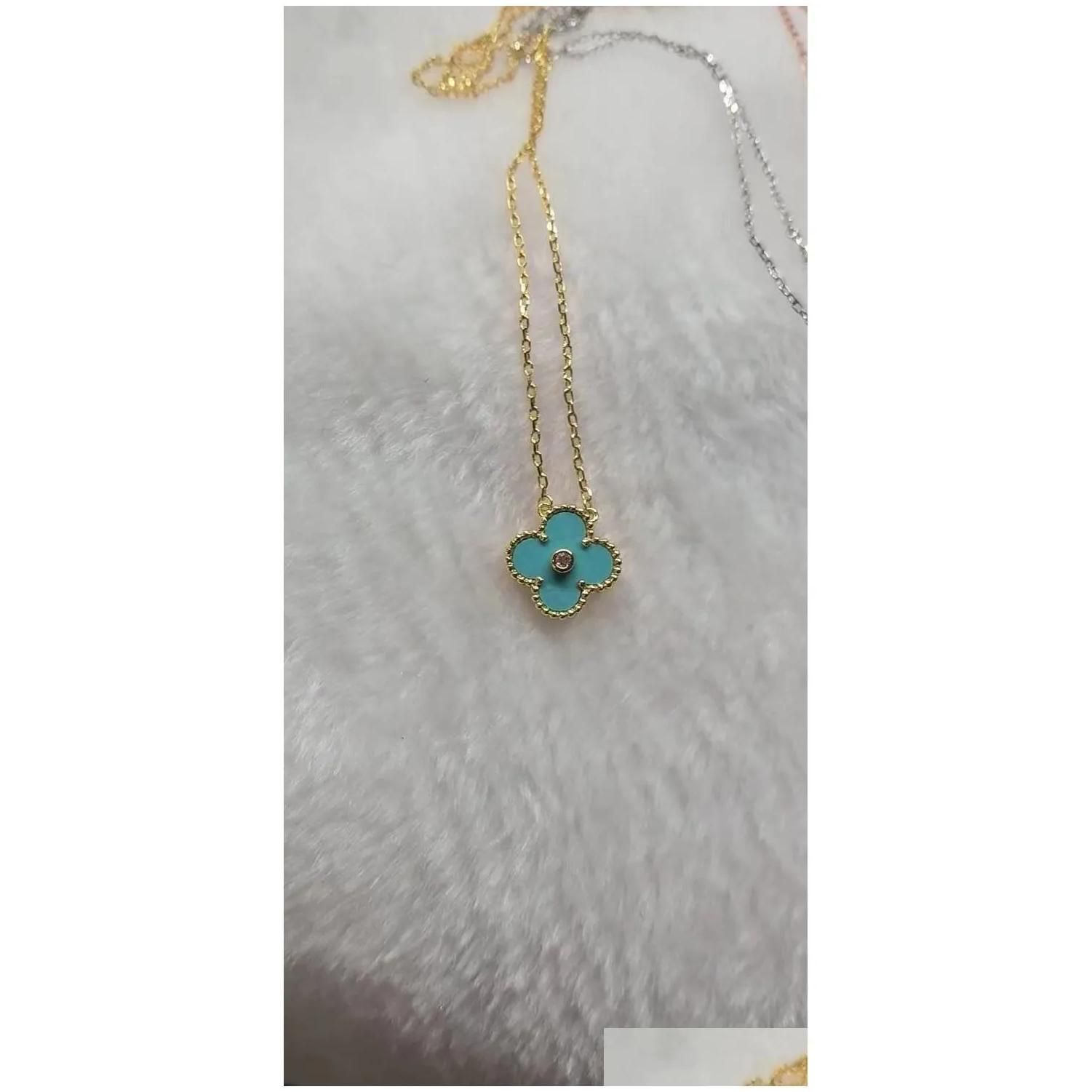 Gold Blue Necklace