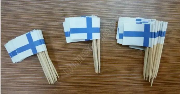 Couleur : drapeau finlandais.