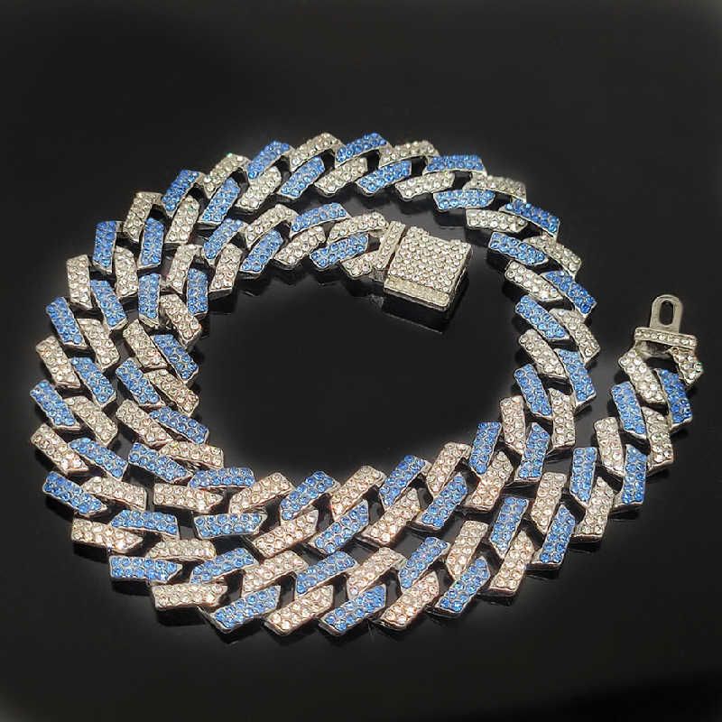 Kleine flip zilveren halfblauwe diamant-18cm