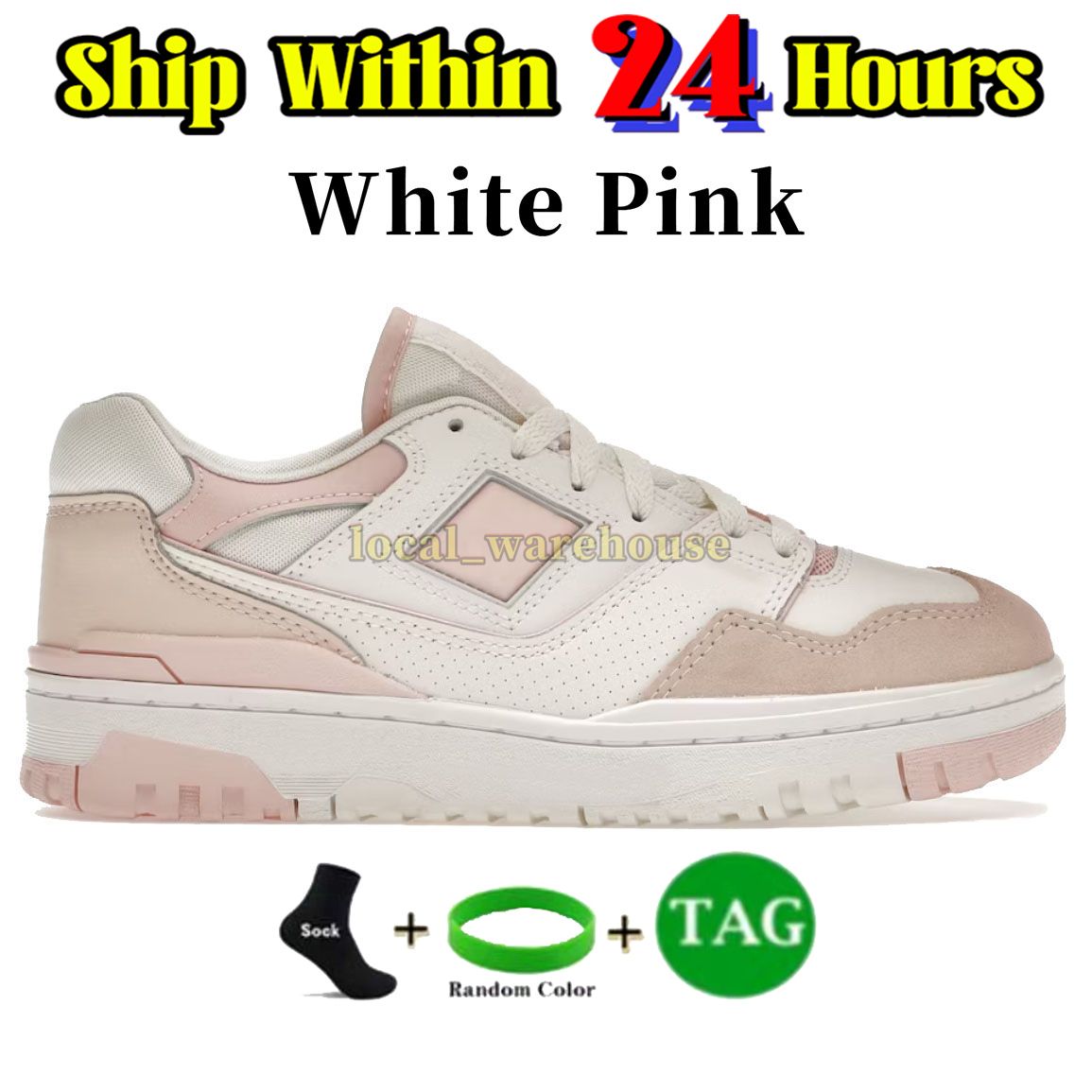 18 White Pink