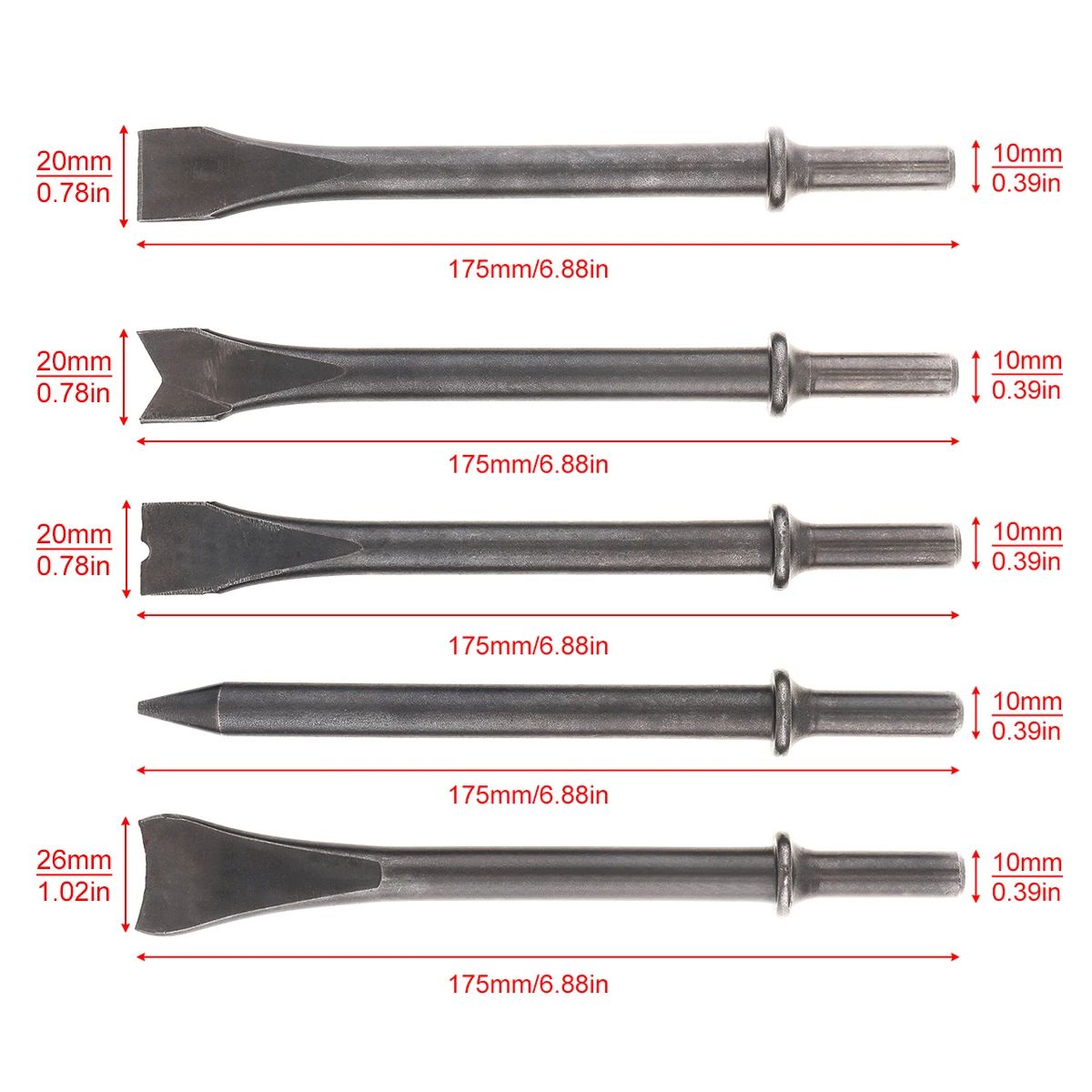 Air Chisel Head-5pcs