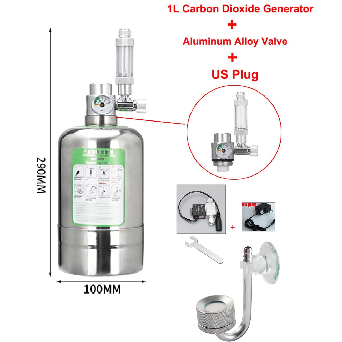 Kolor: typ A - 1l US Plug