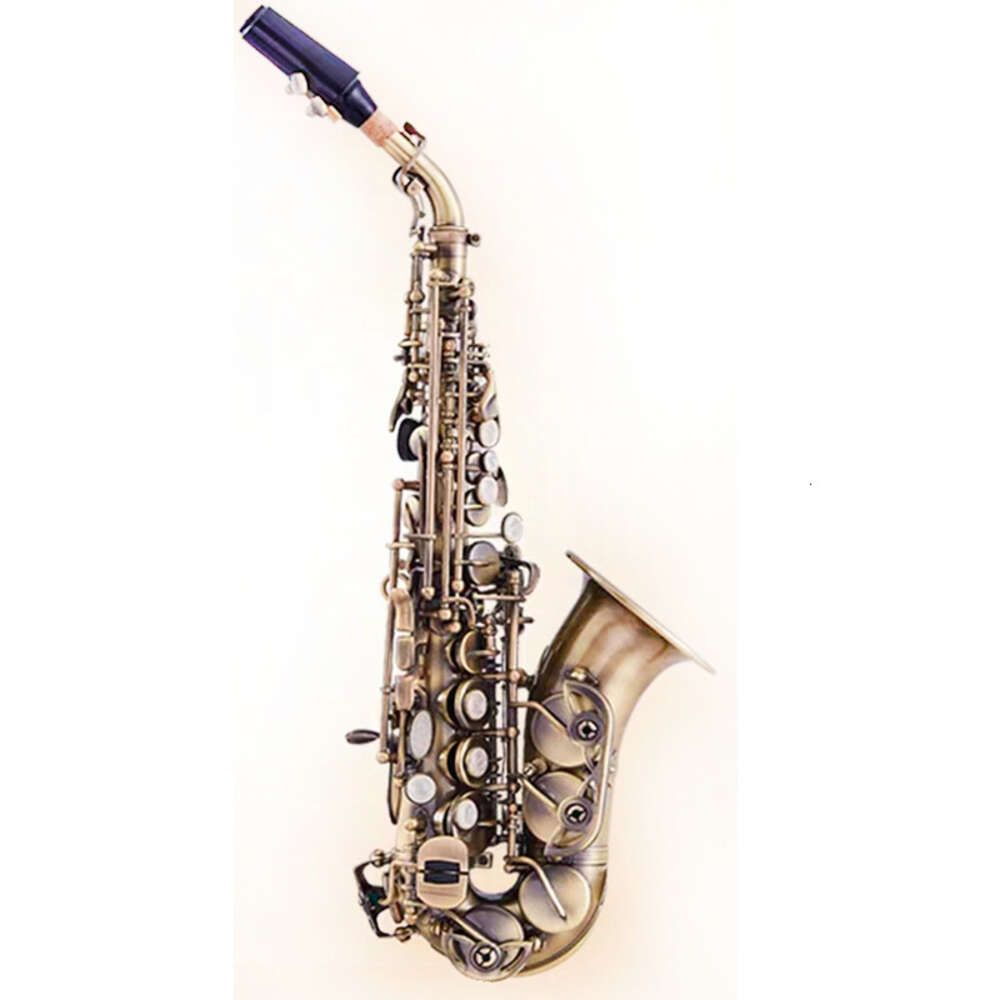 Antieke gebogen saxofoon