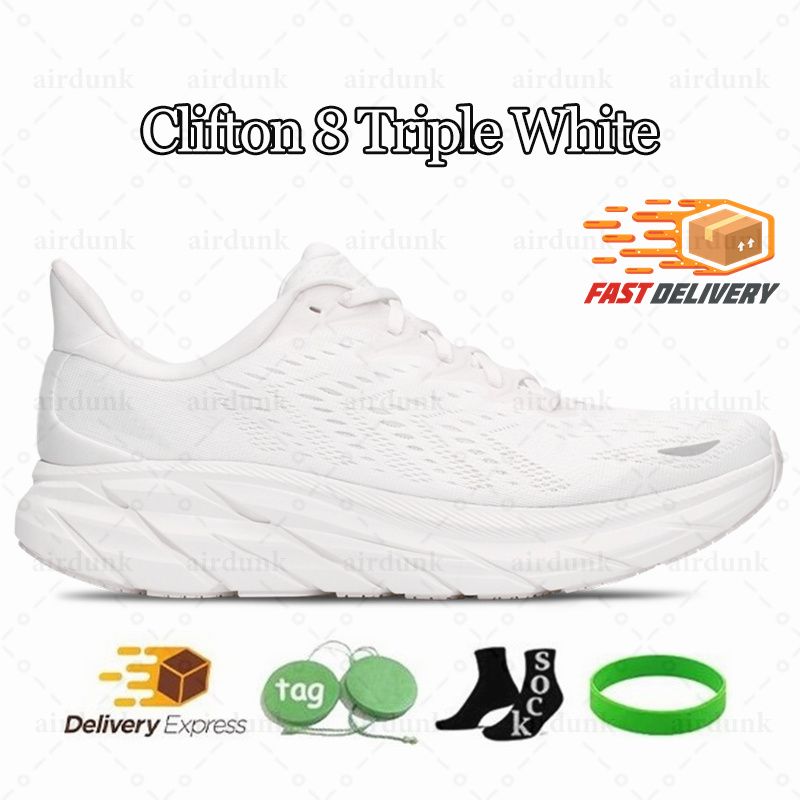 Clifton 8 Triple White