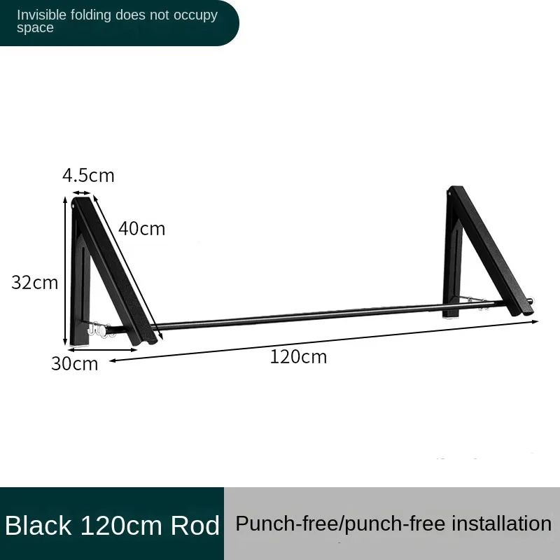 Cor: haste preta de 120cm