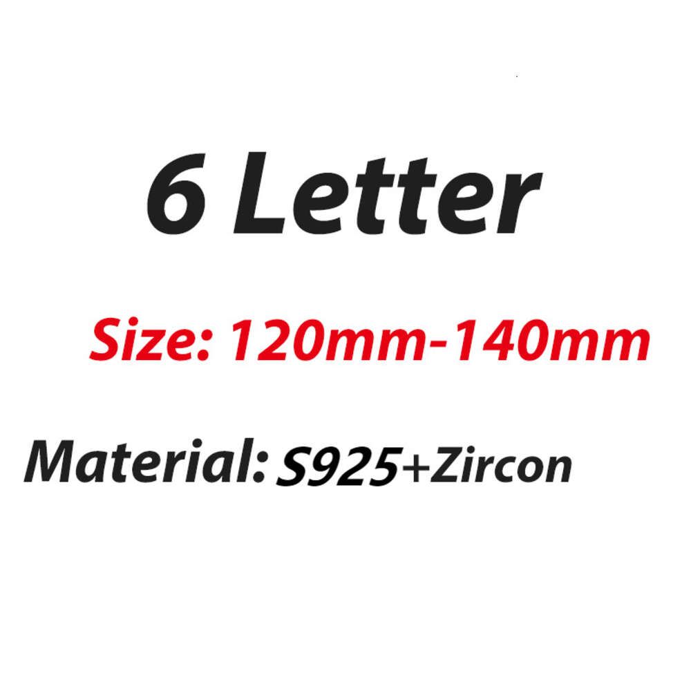 6 Letter-Silver+Zirkon