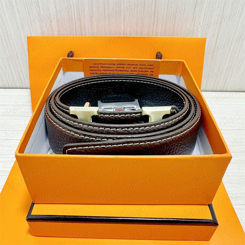 Gold buckle+brown belt