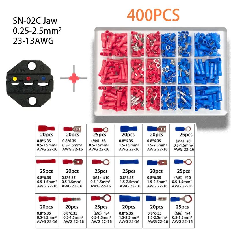 Kolor: SN-02C JAW 400PCS