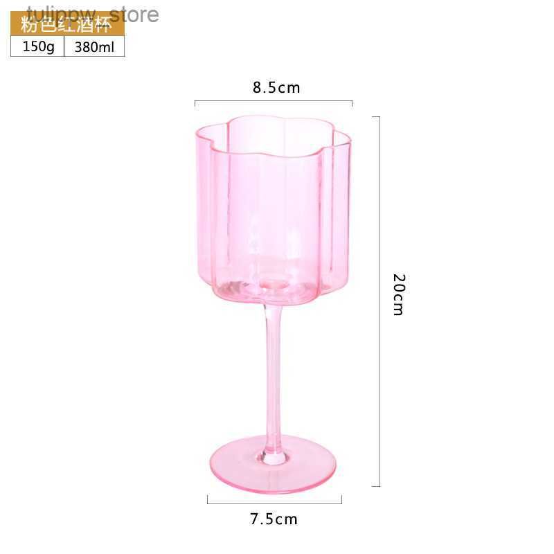 Różowy kieliszek do wina-301-400 ml