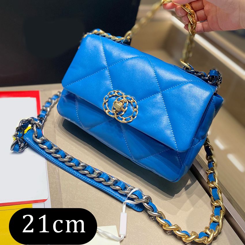 Gold chain 21CM blue