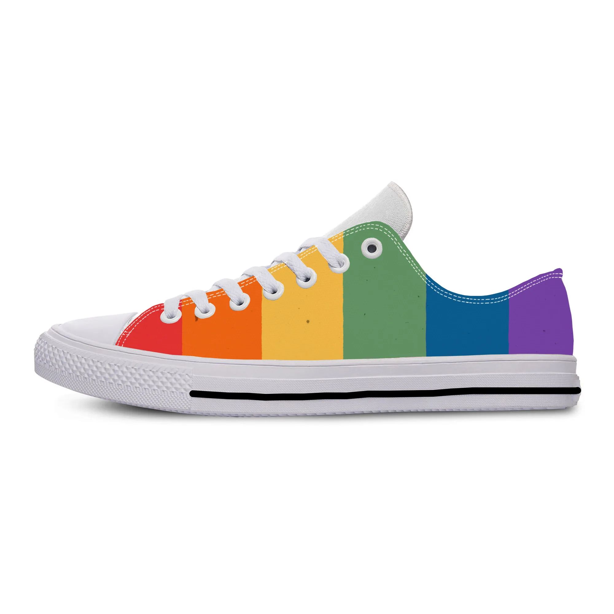 Color:Rainbow LGBT12Shoe Size:8.5