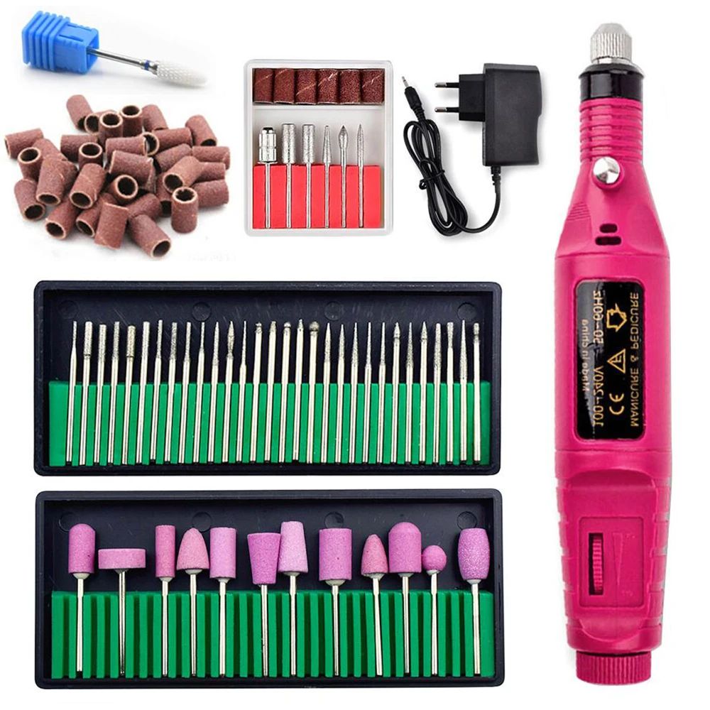 Color:nail drill set