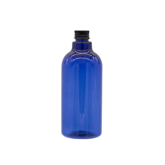 Garrafa plástica azul preta de 500ml