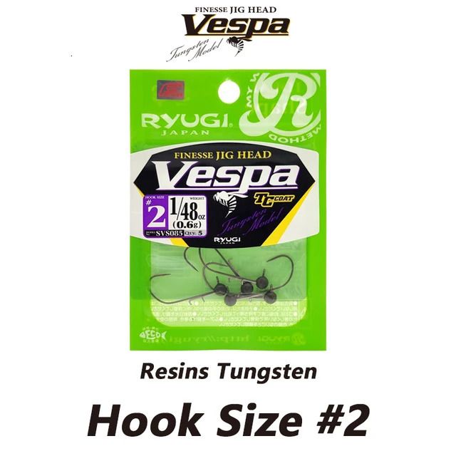 Hook Size 2-1l48oz(0.6g) 5pcs