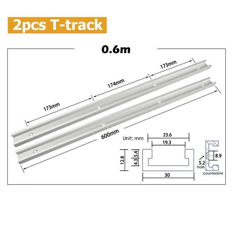 2PCS T-Track 0,6 m