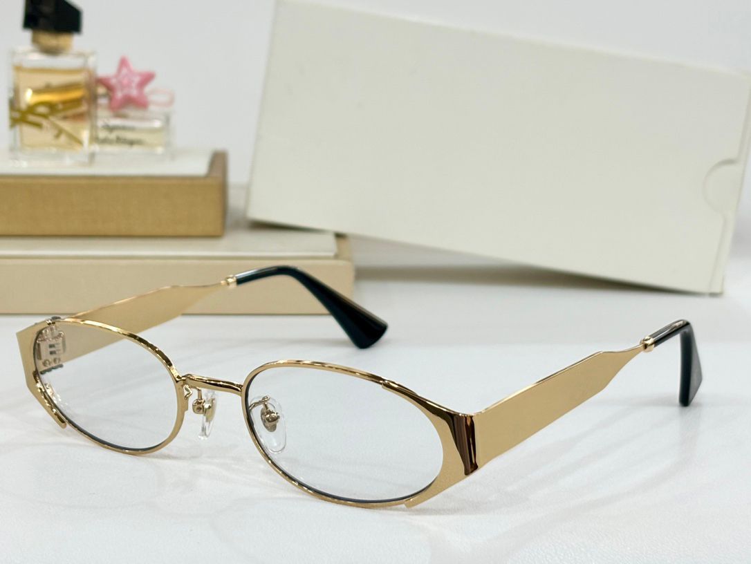 Gold black frame clear lens