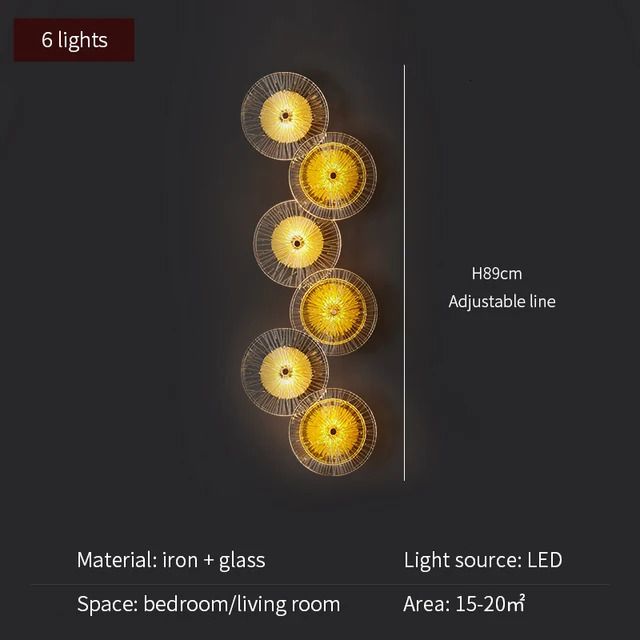 6 świateł chłodzący biały (5500-7000k)
