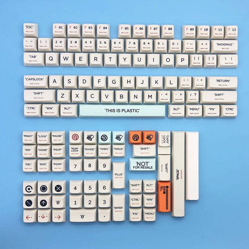 Color:127 keys plastic US