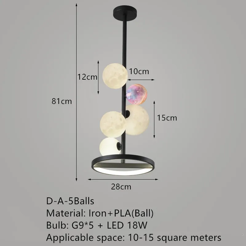 دافئ أبيض D-A-5Balls