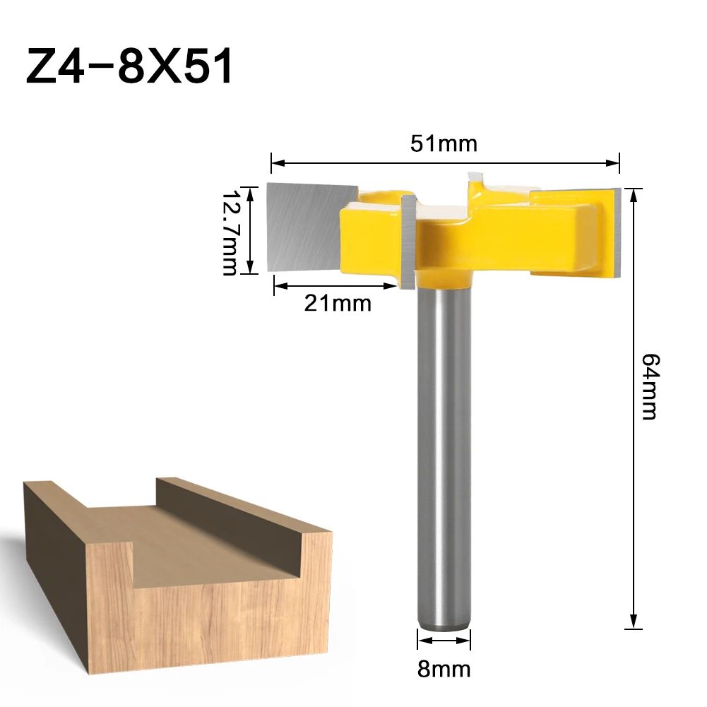 Lunghezza tagliente: gambo Z4-8mm