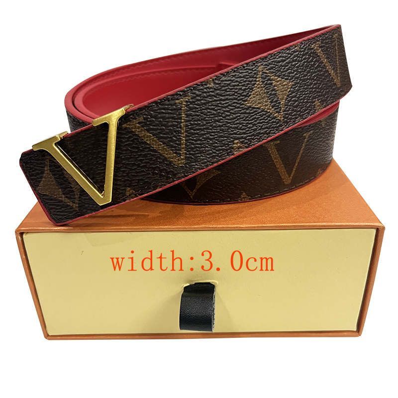 #6 Red base Gold Buckle+brown Flowe