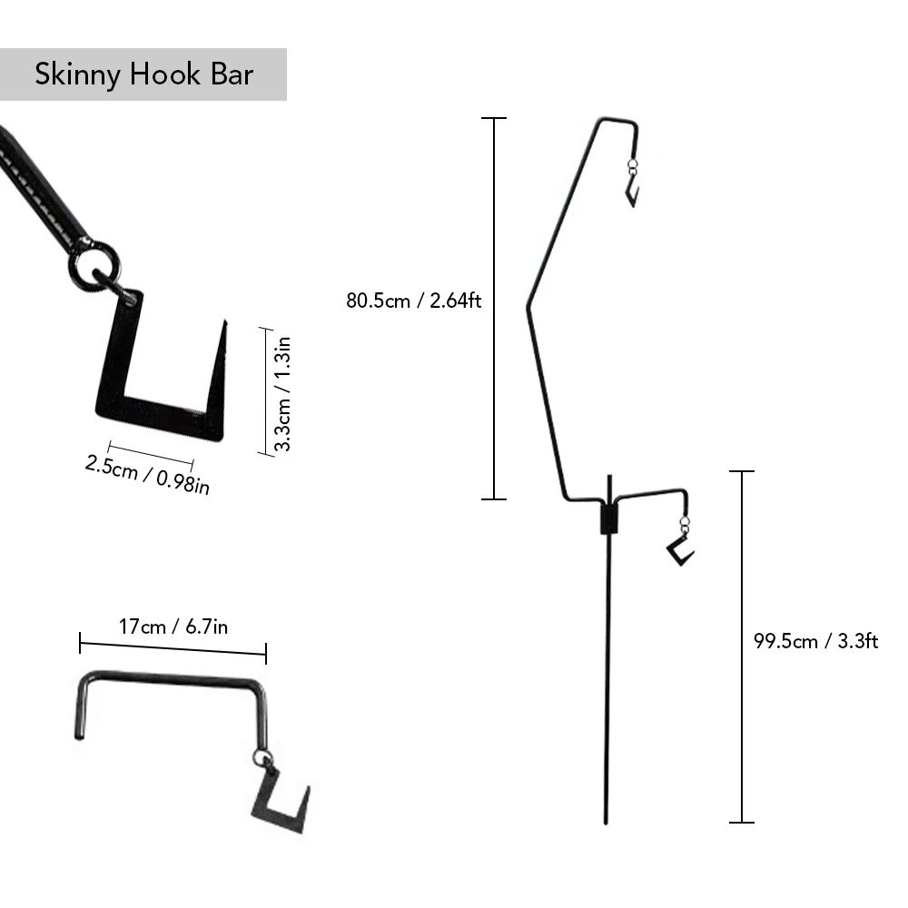 Color:Skinny Hook Bar