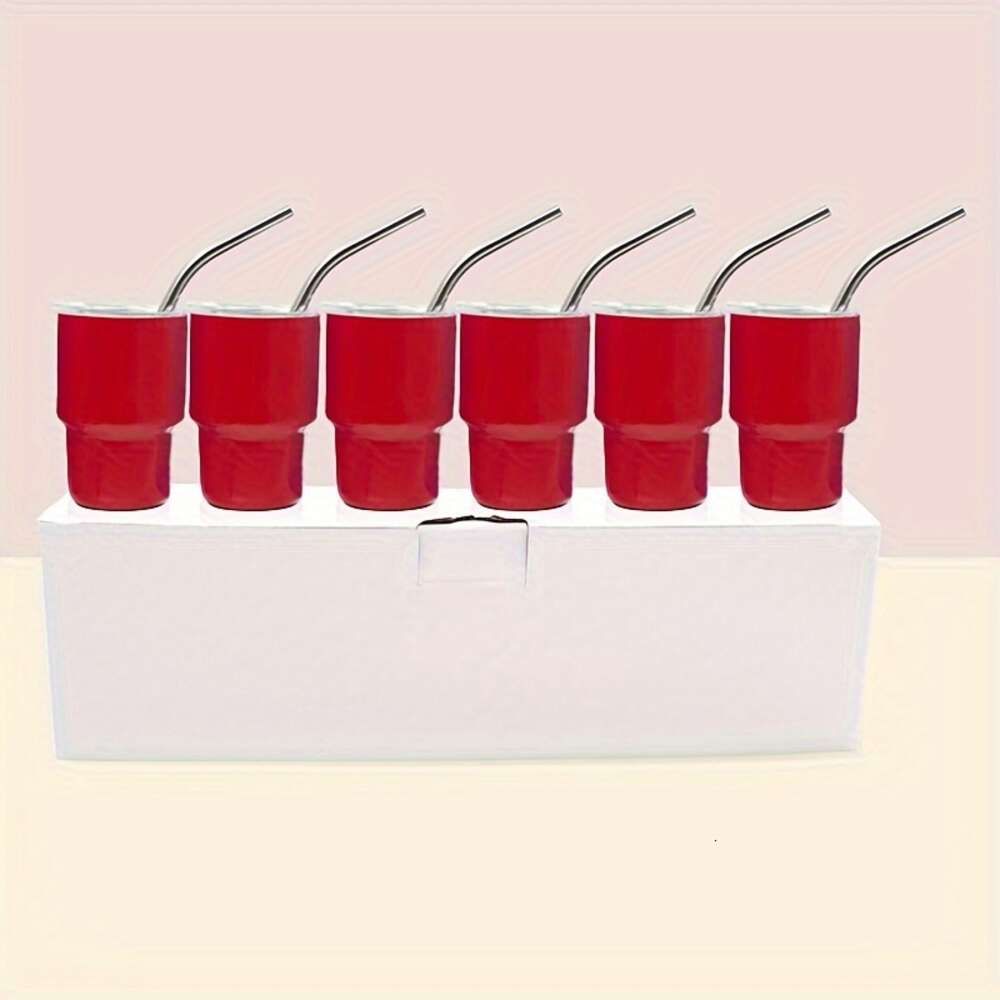 Boîte rouge (6 pièces/ensemble)-3oz