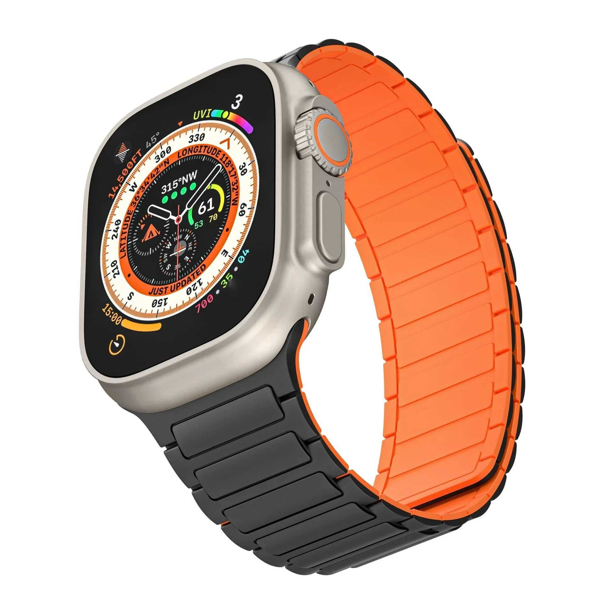 Schwarz orange-38mm 40mm 41mm