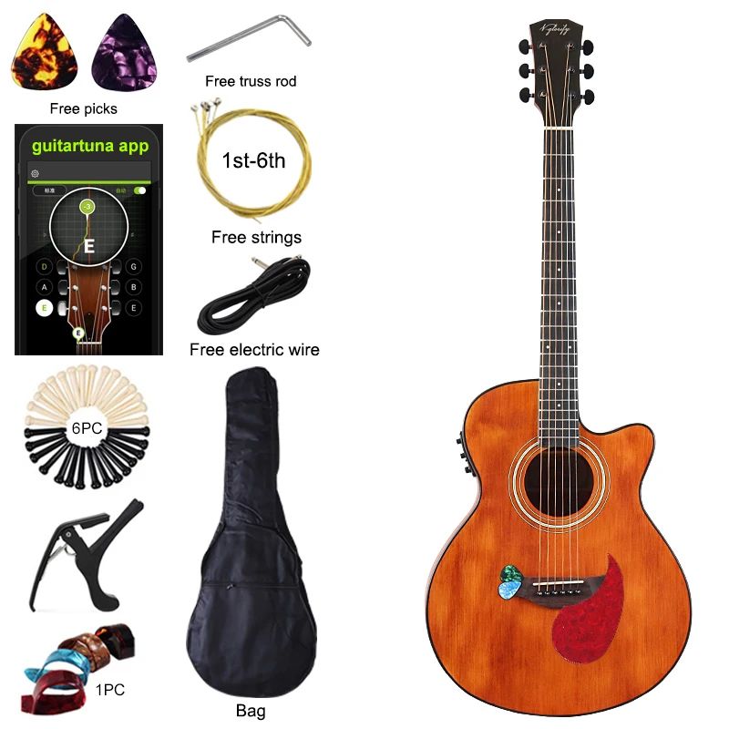 Farbe: M6 -Gitarre mit Tasche