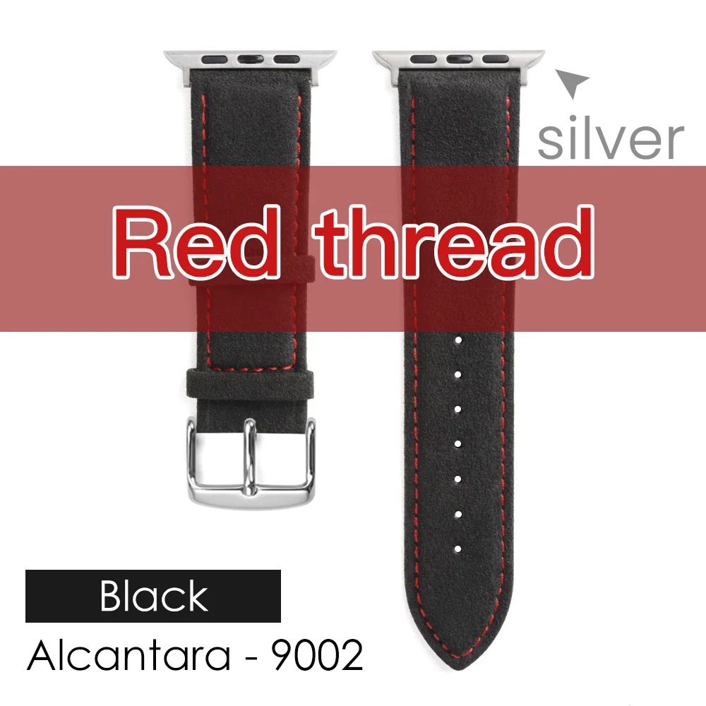 Vermelho Preto s-42mm 44mm 45mm