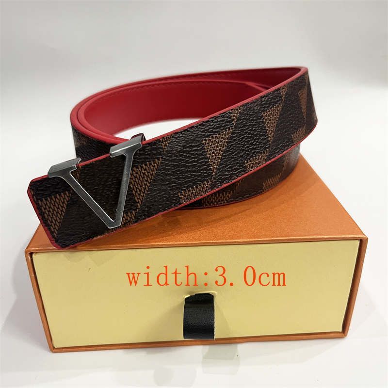 #7 Red base Silver Buckle+brown grid