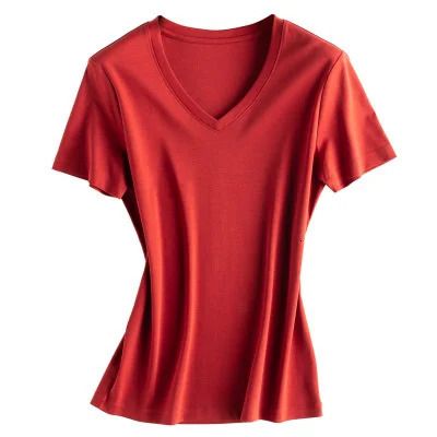 V Neck Red