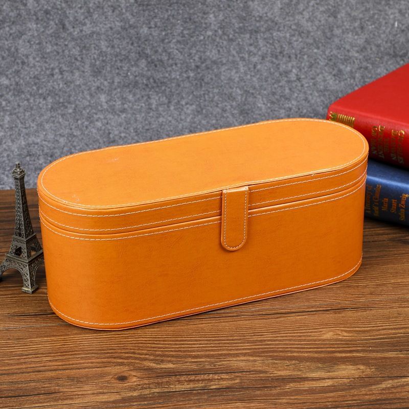 Orange leather bag (no machine)