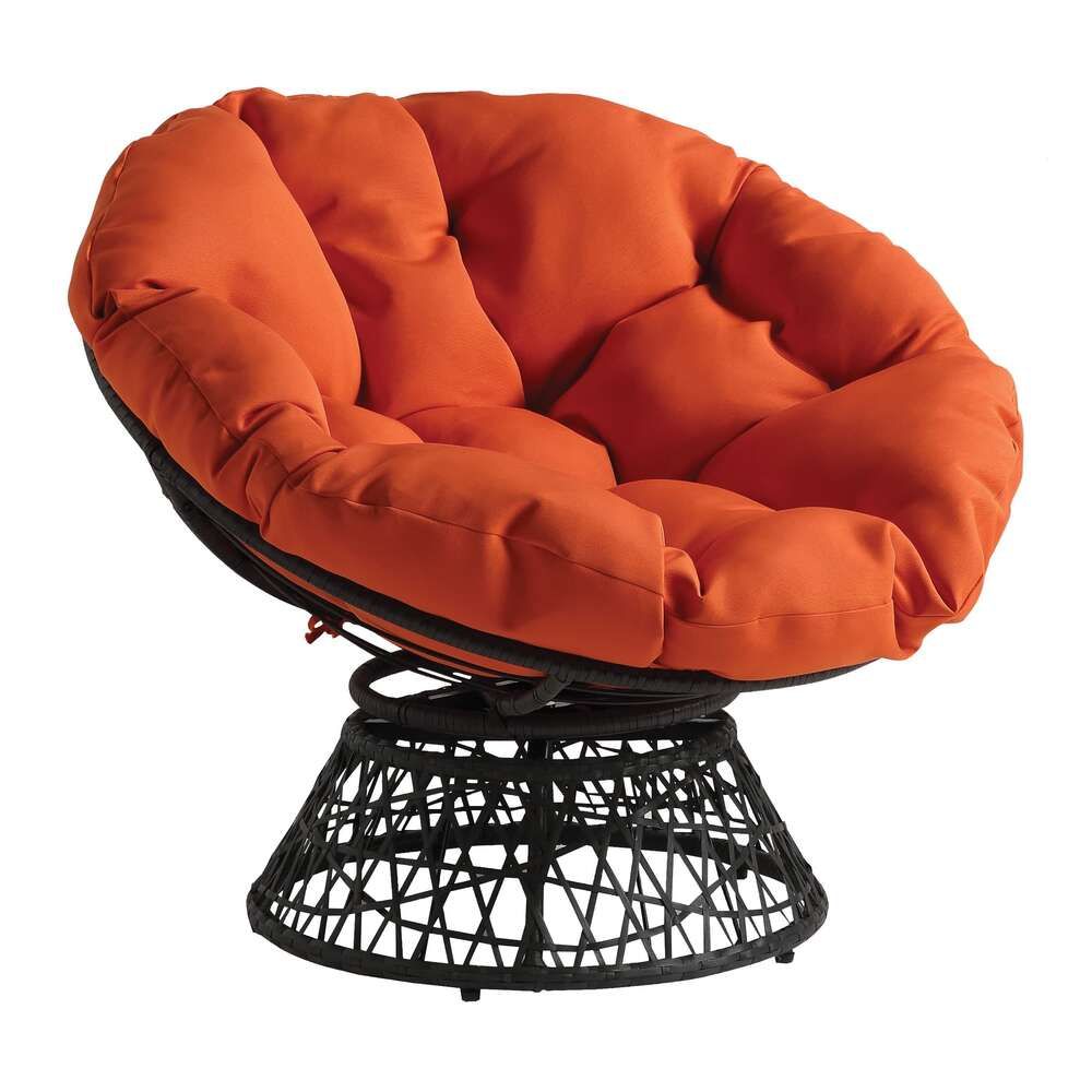 Cadre gris avec coussin orange-Bohême