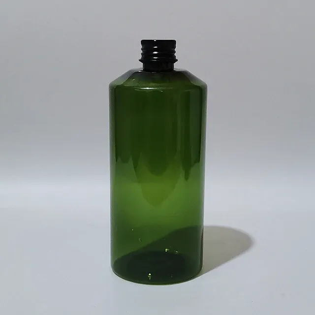 300ml plastic green bottle black