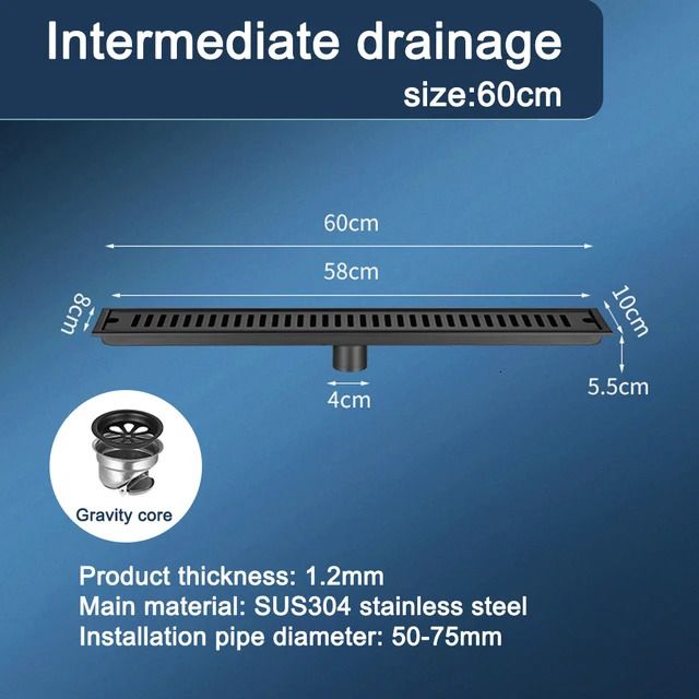 60x10cm meados de