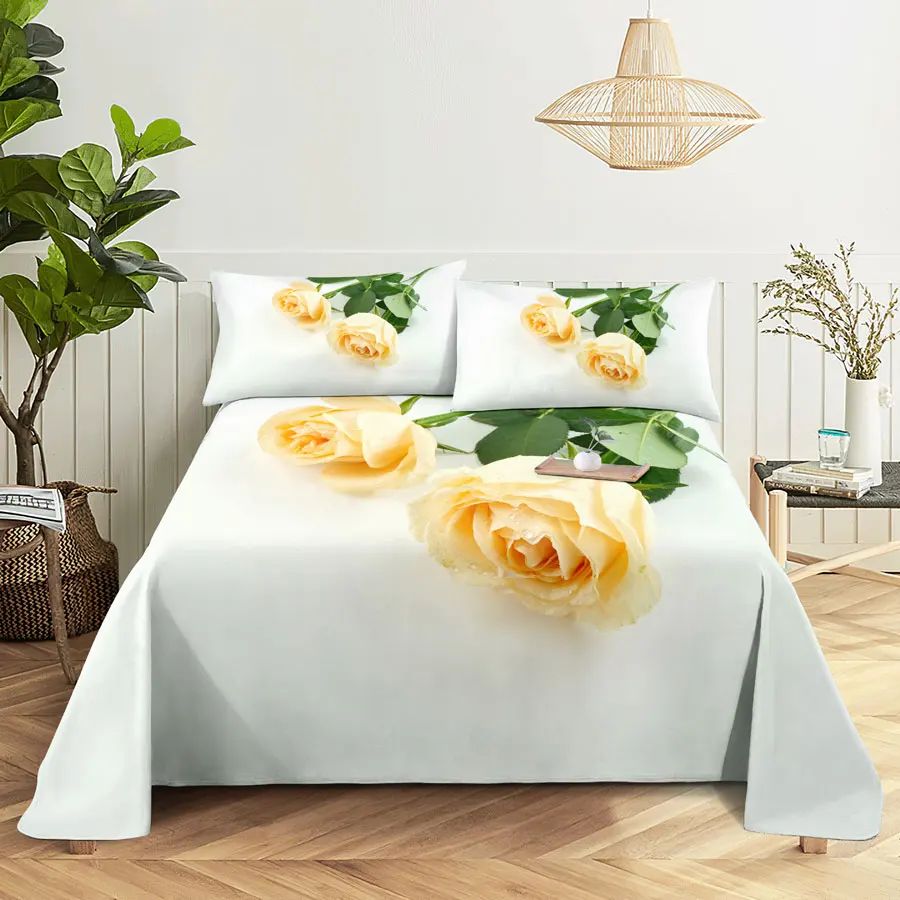 Couleur:Drap de lit fleuri 22