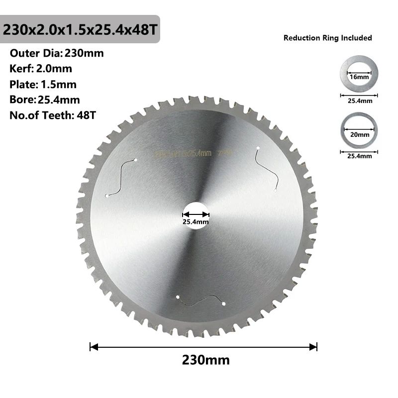 Färg: 230x2.0x25.4x48t