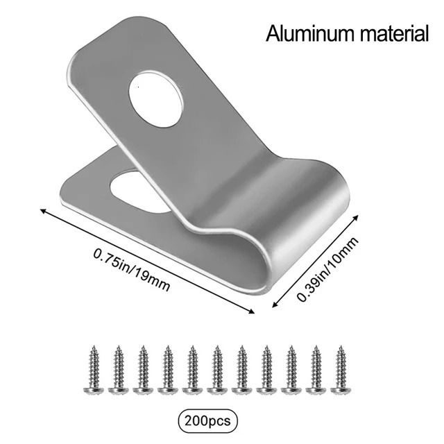 Aluminium 200 clips