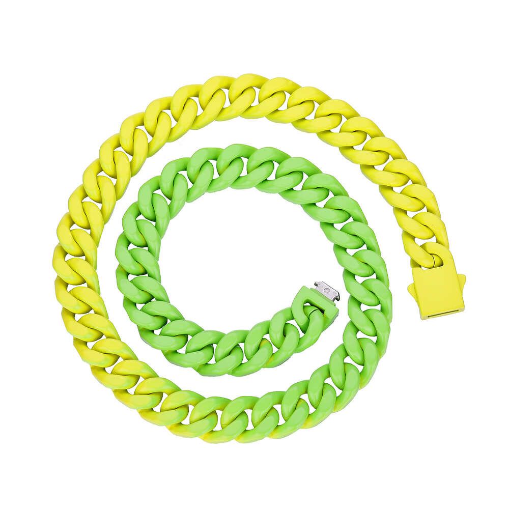 Fluorescerande gul grön armband