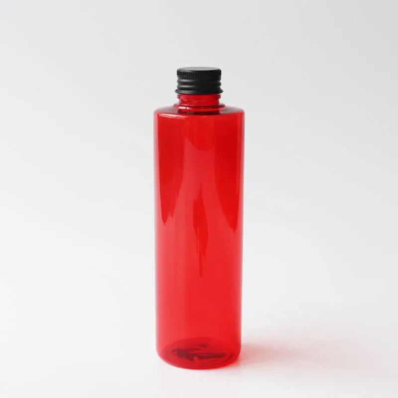 250 ml Pet Red Bottle Black