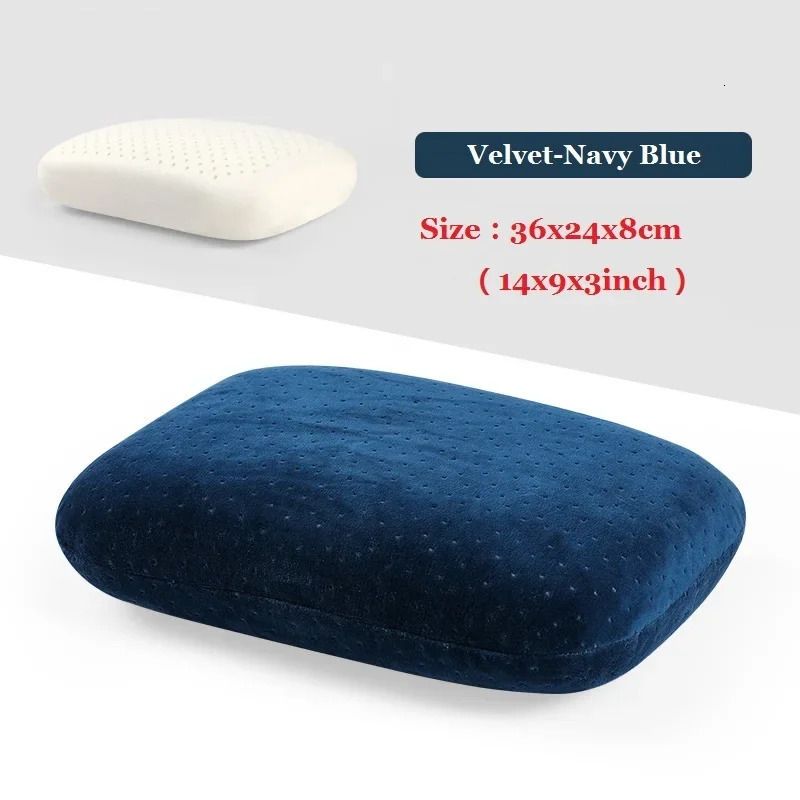 Velvet-Navy Blue-1ラテックス枕