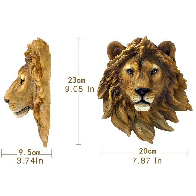 Color:Lion head Figurines