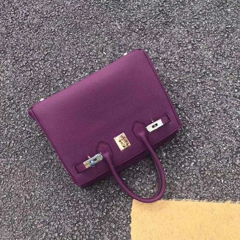 Purple 25cm Small  Leather Guaranteed