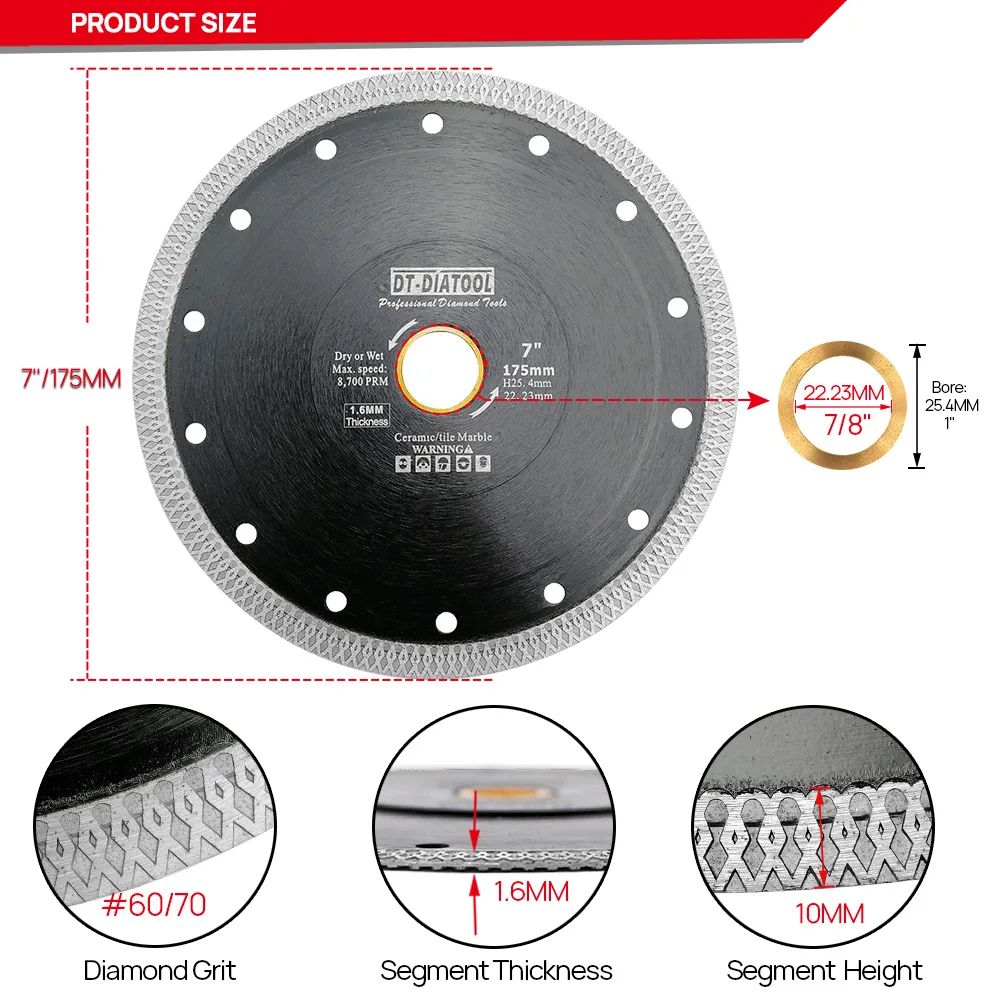 Kolor: 1pc 175 mm