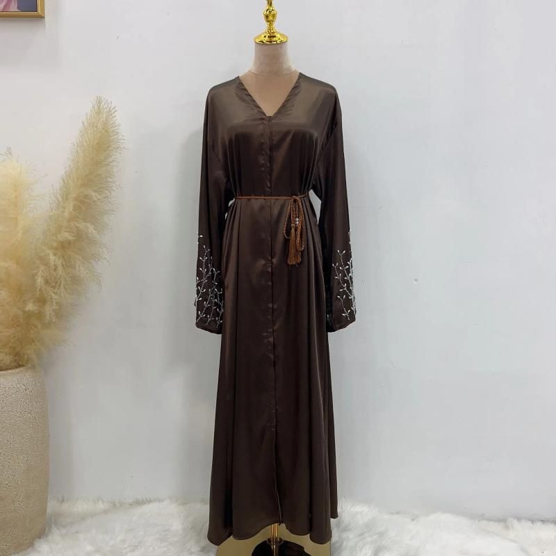 Abaya marron foncé S