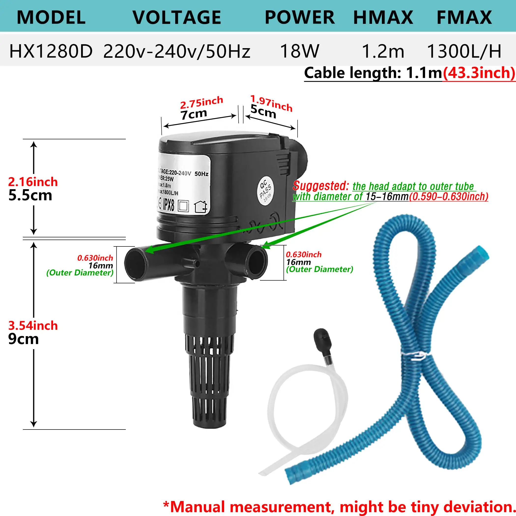 Kolor: 18W HX1280DPOW: UK Plug